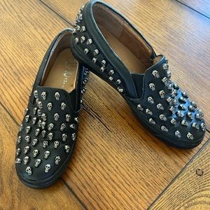 Jeffrey Campbell skull stud leather shoes